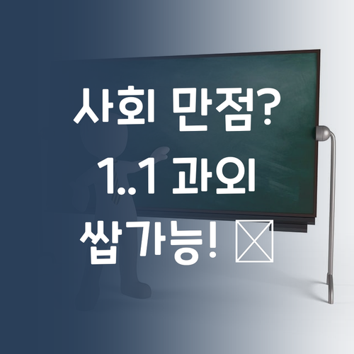 사회 만점? 퍼스널멘토 1:1 과외로 쌉가능! (레알이야 😉)