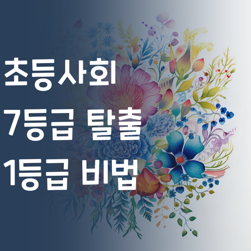 초등 사회, 7등급 탈출! 1등급 엄마의 솔직 후기 공개!