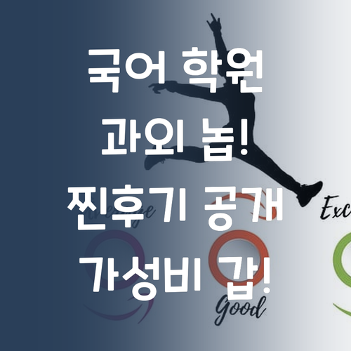 국어 학원, 과외는 이제 놉! 가성비 갑 퍼스널멘토 찐후기! 가성비가 내려와~~~~