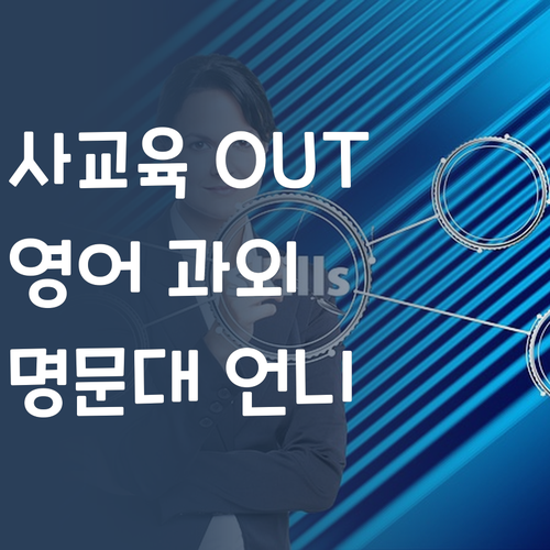 사교육비 아껴서 딴 거 하자! 명문대 언니의 중학생 영어 과외 솔루션!