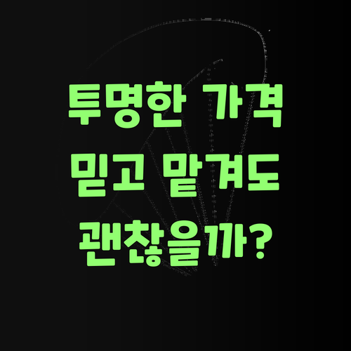 투명한 가격! 퍼스널멘토, 믿고 맡겨도 되겠어라?