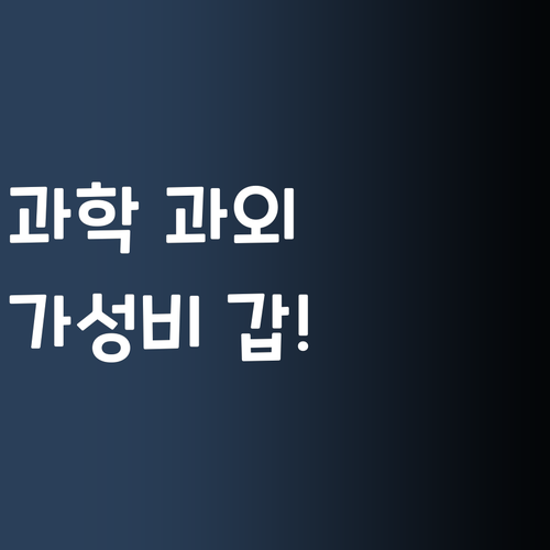 사교육비 아껴서 FLEX! 멘토 언니표 과학 과외, 완전 혜자!