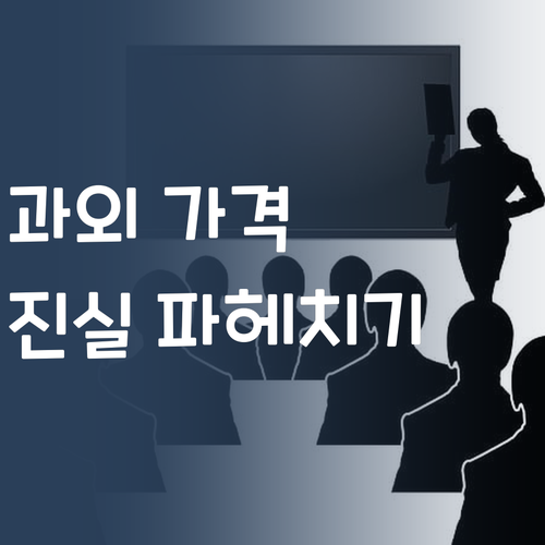 1:1 과외, 학원보다 싸다고?! 퍼스널멘토 가격의 진실!