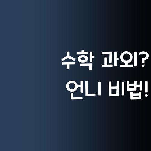 수학 과외 이제 고민끗! 퍼스널멘토 언니가 등급 떡상 비법 공개!