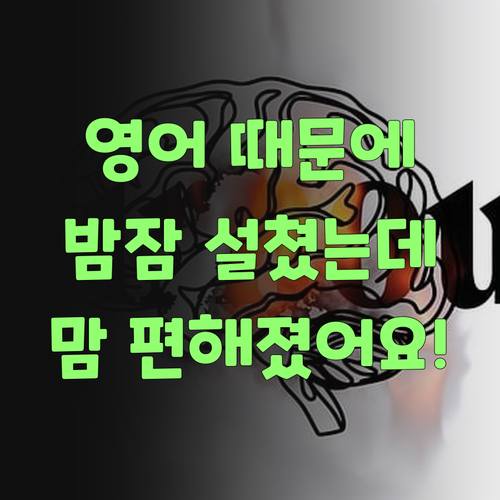 영어 때문에 밤잠 설쳤는디.. 퍼스널멘토 덕분에 이젠 맘 편하요!