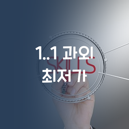 이제 1:1 과외도 최저가 시대! 국어 성적, 돈 걱정 없이 UP!