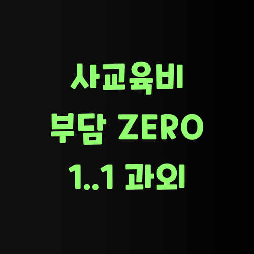 비싼 사교육은 이제 그만! 퍼스널멘토 1:1 과외로 부담 팍 줄여야..
