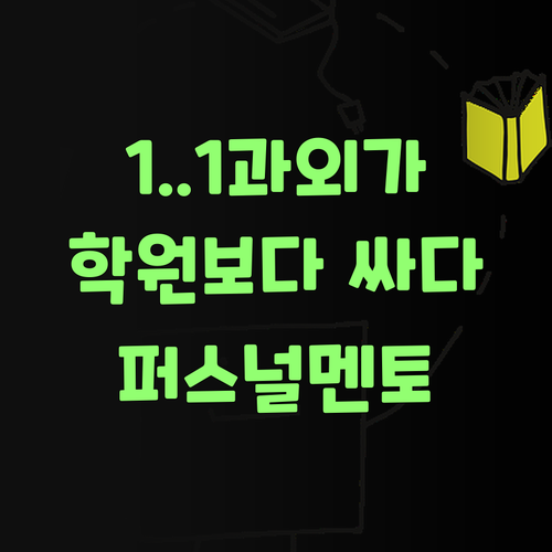 아따, 1:1 화상 과외가 학원보다 싸다니! 퍼스널멘토 말이여..