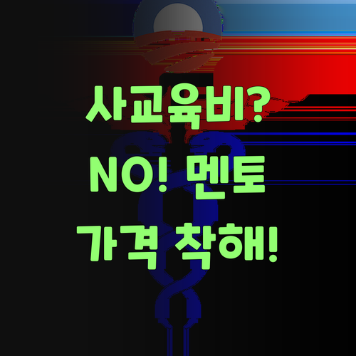 사교육비 아깝다고? 퍼스널멘토는 가격이 착해 놀라부러..