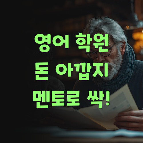 우리 아그 영어, 학원 보내니 돈만 나가? 퍼스널멘토로 바꿔보랑께!..