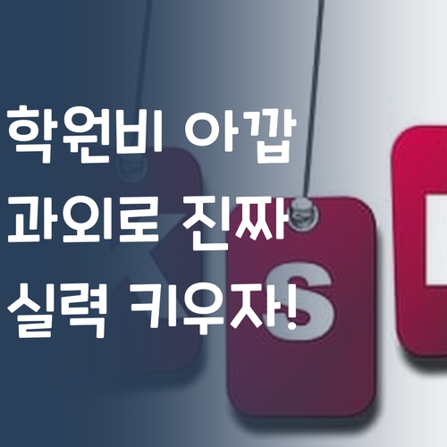 고등 과학 학원비 아까워? 멘토의 1:1 맞춤 과외로 진짜 실력 키우자!
