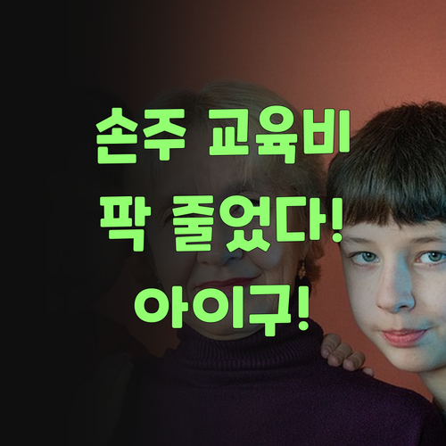 아이고, 퍼스널멘토로 우리 손주 교육비 팍 줄었어야..