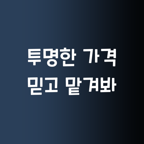 투명한 가격! 실력은 기본! 퍼스널멘토, 믿고 맡겨보세요! 😎