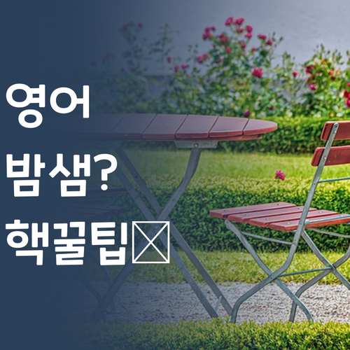 영어 때문에 밤샘각? 댓츠 노노! 퍼스널멘토 핵꿀팁🍯