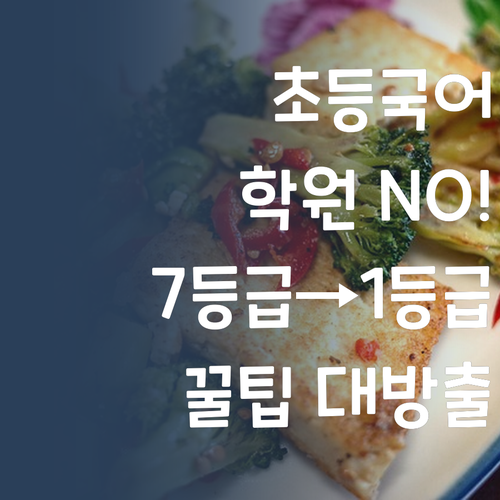 초등 국어, 비싼 학원 왜 다녀?! 7등급→1등급 멘토의 꿀팁🤫