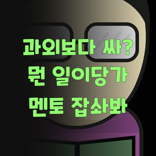 1:1 과외가 학원보다 싸다? 😲 뭔 일이당가.. 퍼스널멘토 한번 잡솨봐..