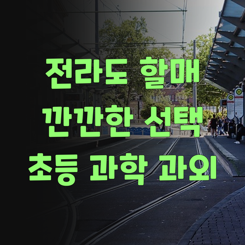 전라도 할매가 깐깐하게 고른 초등 과학 과외! 퍼스널멘토, 믿을만하당께..