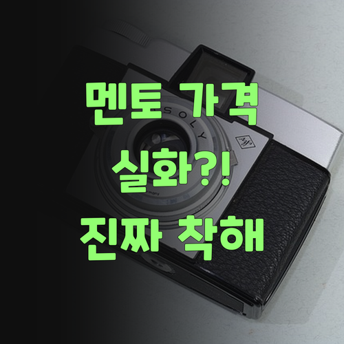 아이고, 퍼스널멘토 가격이 착해도 너무 착하당께, 진짜 실화여?..