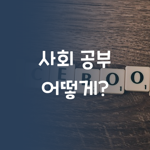 사회 공부, 어디서부터? 멘토 언니가 싹 다 알려줌!