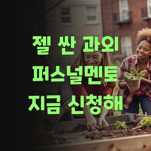 아따, 퍼스널멘토 몰랐능가? 젤 싼 과외, 어여 신청해!