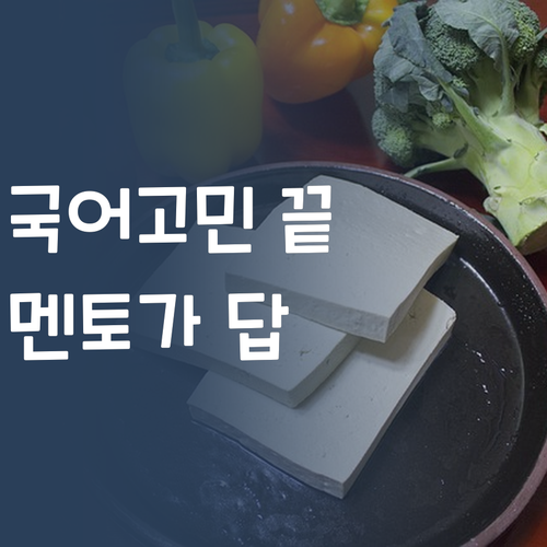 국어 점수, 더 이상 고민 No! 퍼스널멘토가 답이다! 😉