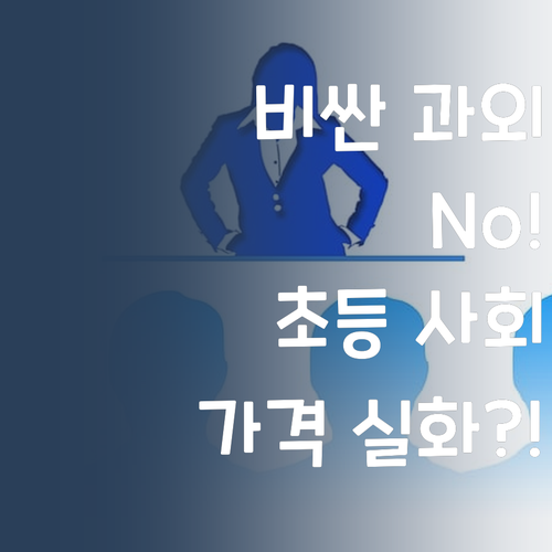 비싼 과외는 No! 1:1 초등 사회, 가격 실화?!