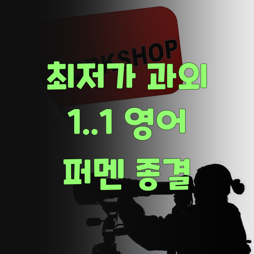 최저가 1:1 영어 과외? 퍼스널멘토 말고는 답 없당께..