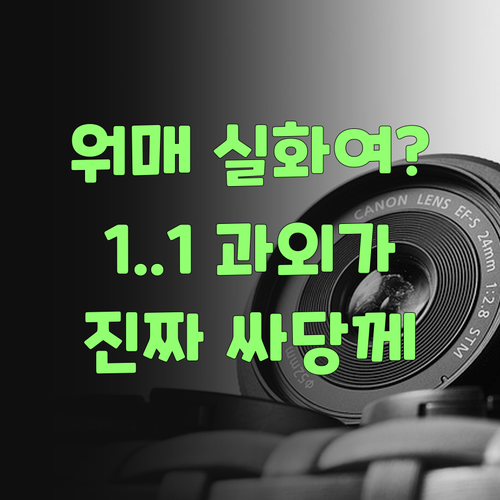 워매, 이 가격 실화여? 퍼스널멘토 1:1 과외 진짜 싸당께..
