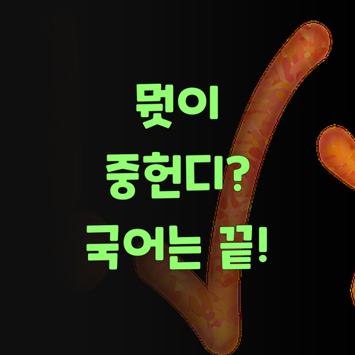 뭣이 중헌디? 초6-중1 국어는 퍼스널멘토가 답이여!..
