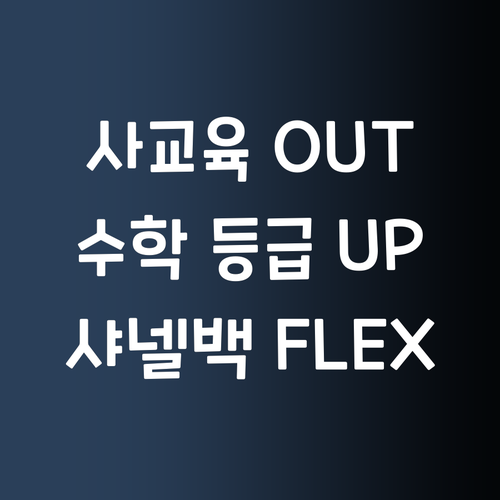 사교육비 아껴서 샤넬백?! 퍼스널멘토 쓰고 고등수학 등급 UP!