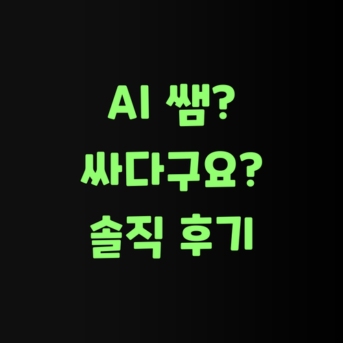 AI가 도와서 싸다요? 퍼스널멘토 1:1 과외 솔직 후기!..
