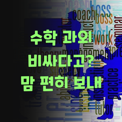 중학생 수학 과외? 비싸다고만 생각했는가? 이제 맘 편히 보내시랑께..