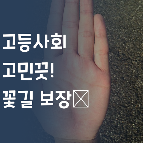 고등 사회, 이젠 걱정 끗! 퍼스널멘토 믿고 꽃길 걷자! 🌸