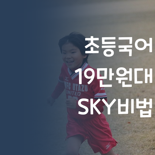 초등 국어 사교육? 19만원대로 SKY 가는 비법, 쉿!🤫