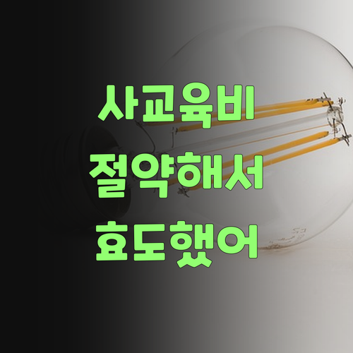 사교육비 아껴서 효도했어라! 퍼스널멘토 고맙소..