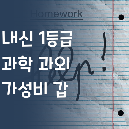 내신 1등급 언니가 쏜다! 가성비 갑 과학 과외 여기 있네!
