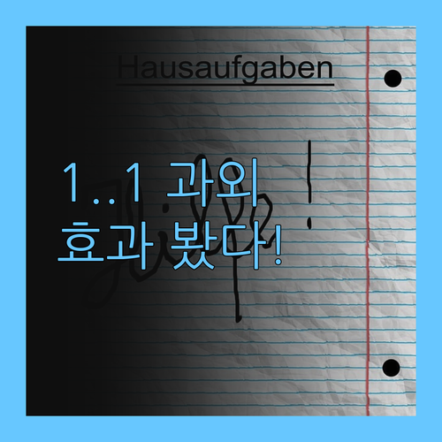 공부 안하는 우리 애 변화시킨 1:1 과외 후기!