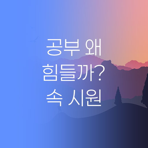 우리 아이, 왜 공부가 힘들까? 50대 학습 코치의 속 시원한 해결책!