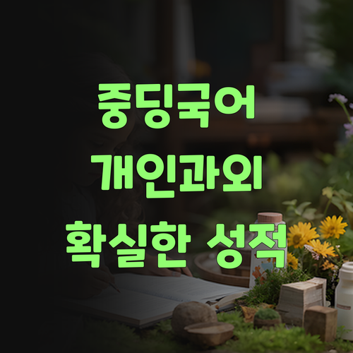 아이고, 바쁜께 우리 중딩 아그 국어, 퍼스널멘토로 싹 해결해불자..