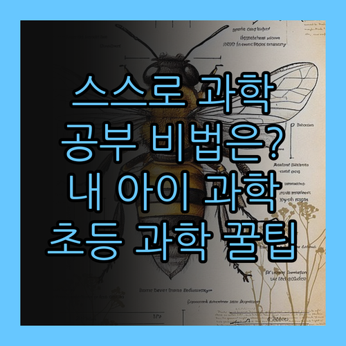 내 아이 과학, 이제 스스로 공부한다! 비법은?