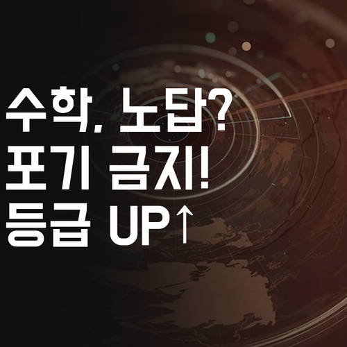 수학, 포기하지 마! 멘토의 꿀팁 대방출! 화상 과외로 등급 UP↑