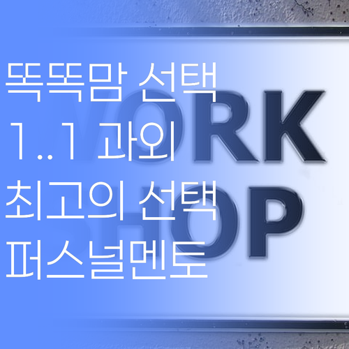 똑똑한 맘들은 안다! 퍼스널멘토 1:1 과외가 최고라는 것을..