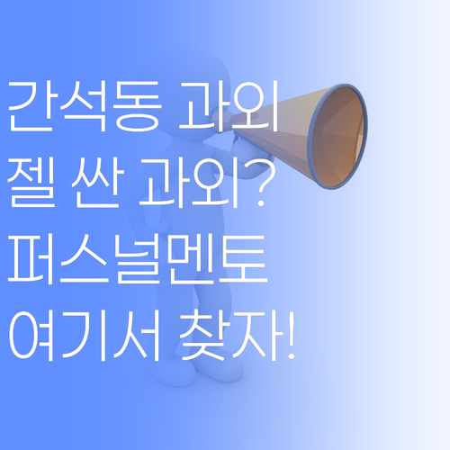 간석동 과학, 젤 싼 과외 찾다? 퍼스널멘토가 답이여!..