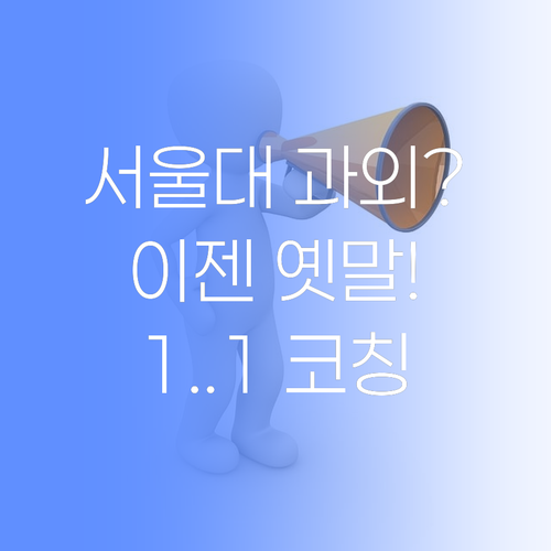 서울대 과외? 이젠 옛말! 퍼스널멘토, 야음장생포동 학생 1:1 밀착 코칭..