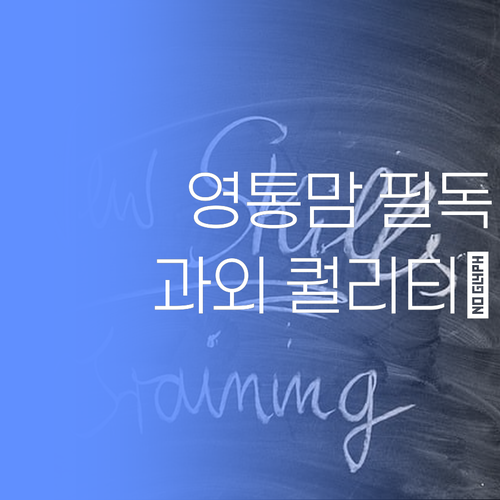 수원 영통 맘들 필독! 1:1 과외, 학원보다 싼데 퀄리티는 하늘 끝까지..