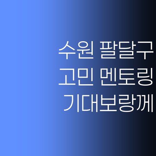 수원 팔달구 젊은이들, 혼자 끙끙 앓지 말고 멘토한테 기대보랑께!..